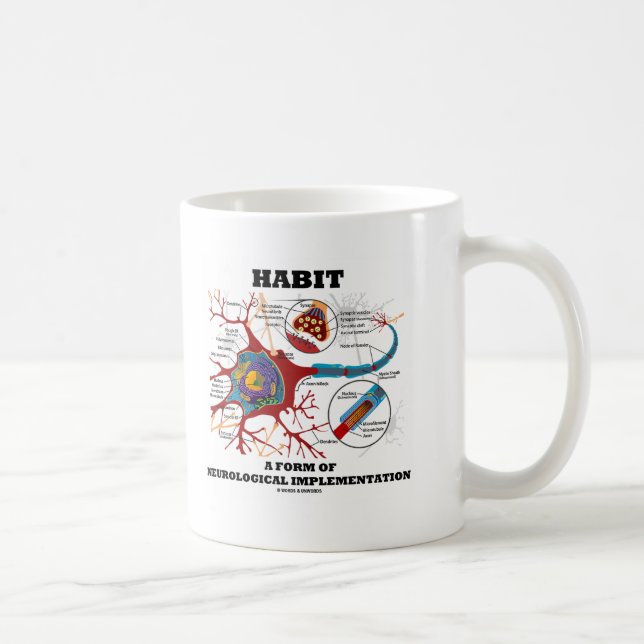 Habit A Form Of Neurological Implementation Neuron Coffee Mug (Right)