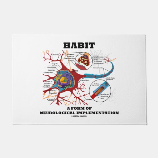 Habit A Form Of Neurological Implementation Neuron Doormat
