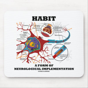 Habit A Form Of Neurological Implementation Neuron Mouse Pad
