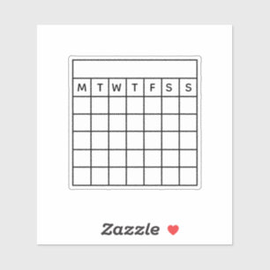 Habit Tracker,Bullet Journal,Month Grid Calendar Sticker