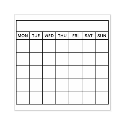 Habit tracker calendar bullet journal rubber stamp