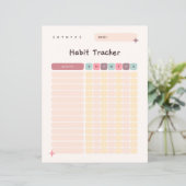 Habit Tracker Daily Checklist for Activities (Standing Front)