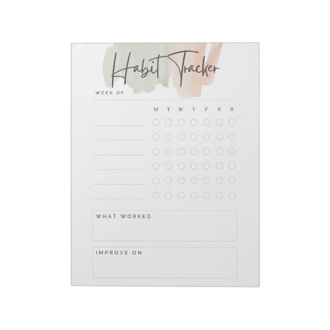 Habit tracker note pad (Rotated)