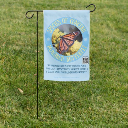 Habitat Sign Promoting Monarch Conservation