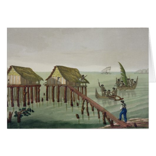 Habitations of the Papu Tribe, Rawak, plate 22 fro (Front Horizontal)