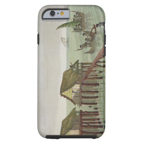 Habitations of the Papu Tribe Rawak plate 22 fro Tough iPhone 6 Case