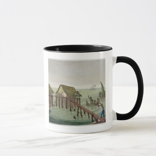 Habitations of the Papu Tribe, Rawak, plate 22 fro Mug (Right)