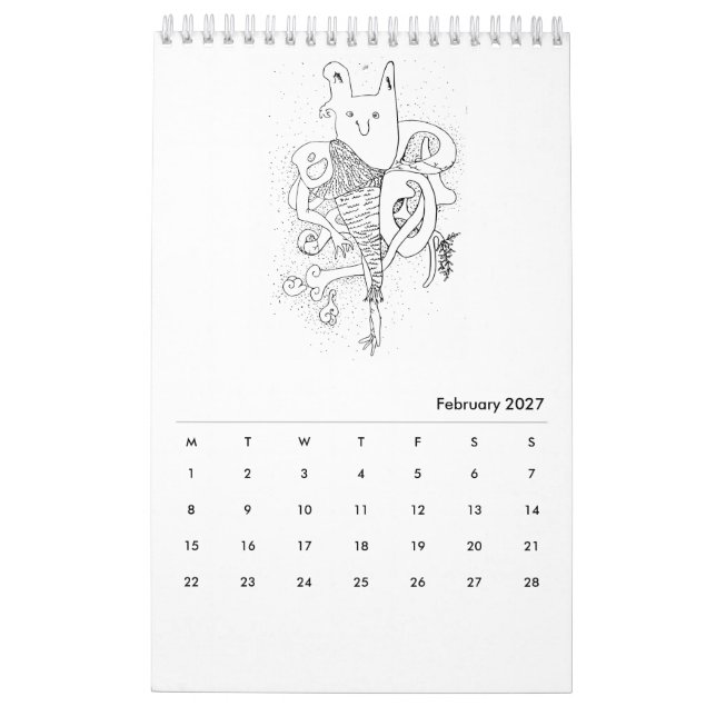 Habitual Creatures 2016 Calendar (Feb 2027)