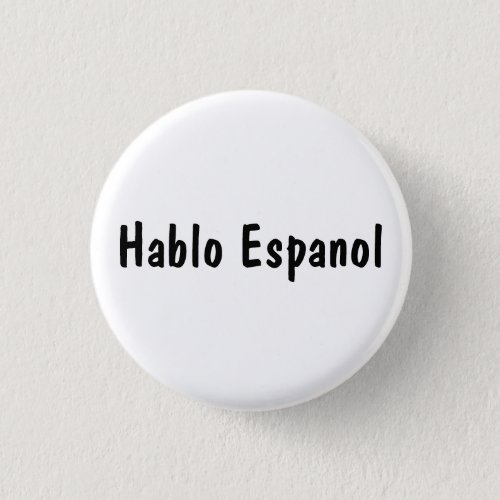 Hablo Espanol Button