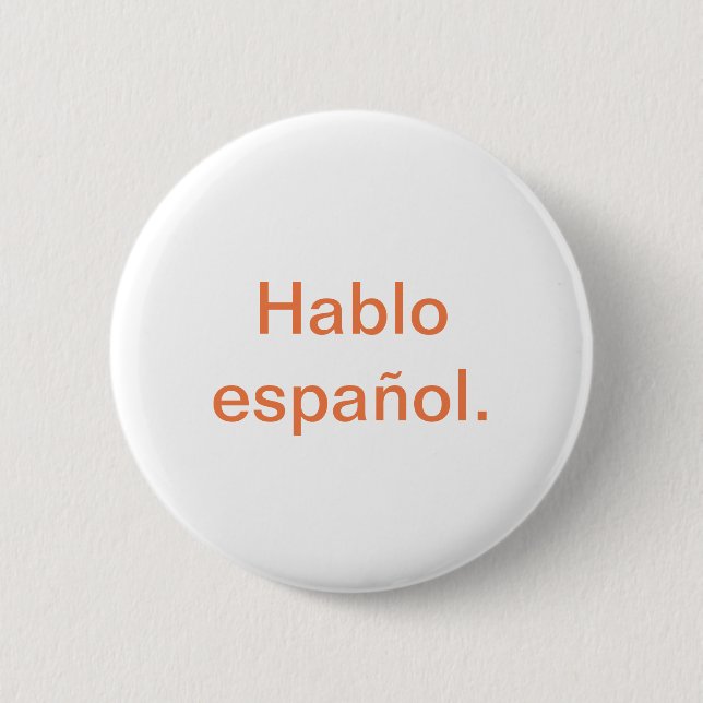 Hablo español button (Front)