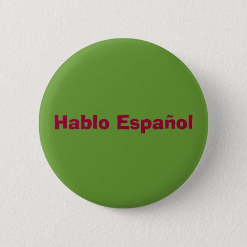 Hablo Espanol Button