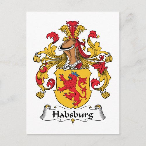 Habsburg Family Crest Postcard