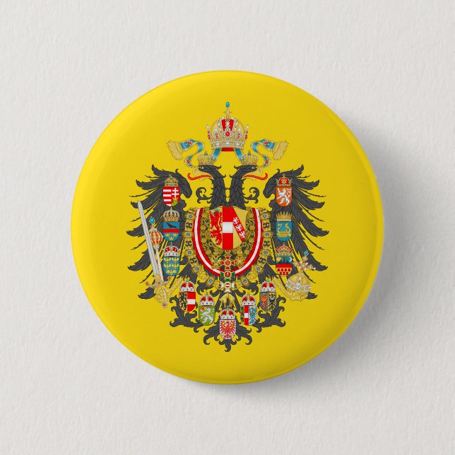 Habsburg Imperial Coat of Arms Button (Front)