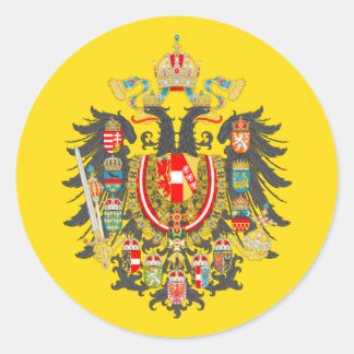Habsburg Imperial Coat of Arms Classic Round Stick Classic Round Sticker