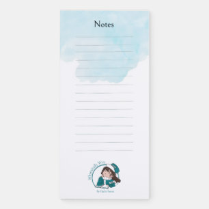 Hachi-Sensei Magnetic Notes Logo Notepad