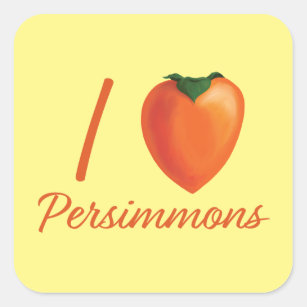 Hachiya Persimmon Square Sticker