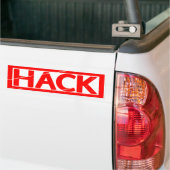 Hack Stamp Bumper Sticker (On Truck)