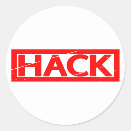 Hack Stamp Classic Round Sticker