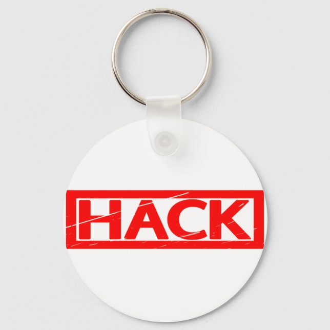 Hack Stamp Keychain (Front)