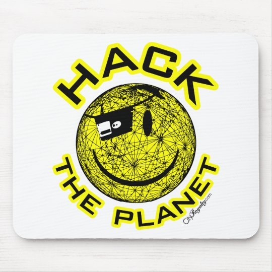 Hack The Planet Mouse Pad Zazzle Com