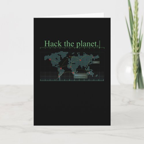 Hack The Planet Planet Software Computer Card