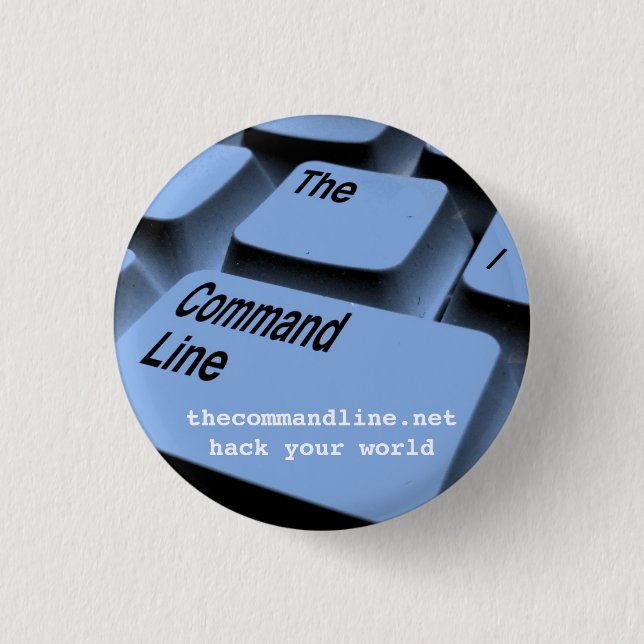 hack your world, promo button (Front)