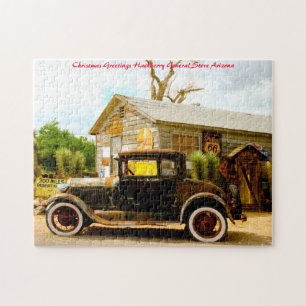 Hackberry General Store.Christmas Greetings Jigsaw Puzzle