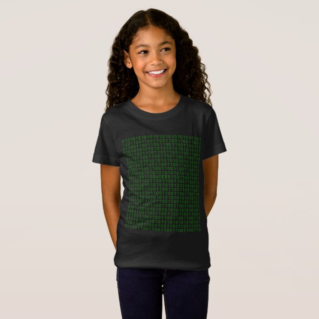 HACKED Computer Code T-Shirt (Front Full)