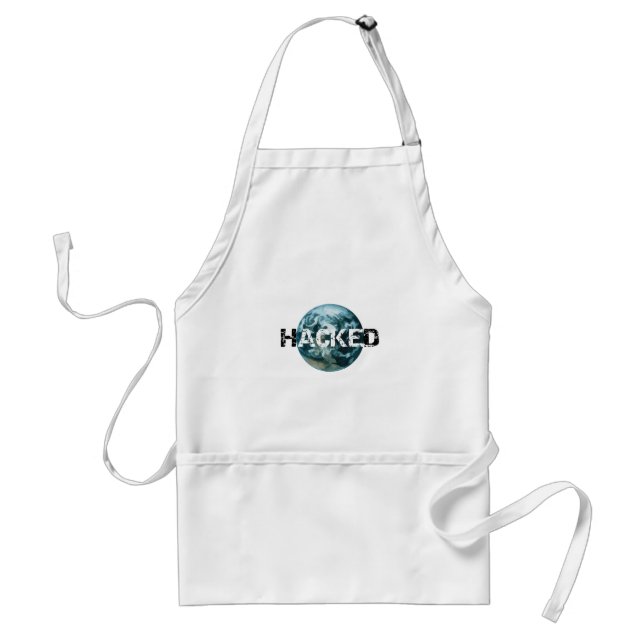 Hacked Planet Earth Adult Apron (Front)