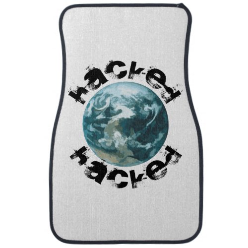 Hacked Planet Earth Car Mat