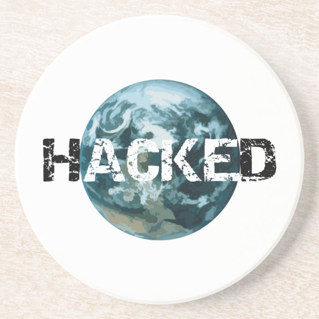 Hacked Planet Earth Drink Coaster (Front)