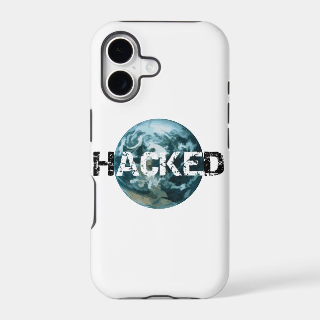 Hacked Planet Earth Iphone Case (Back)