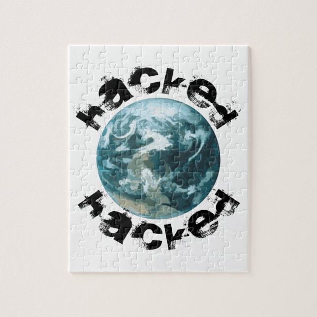 Hacked Planet Earth Jigsaw Puzzle (Vertical)