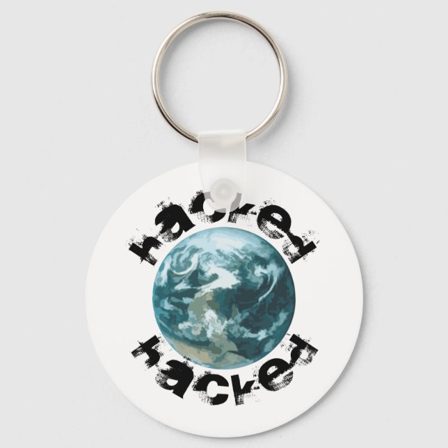 Hacked Planet Earth Keychain (Front)