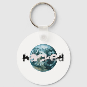 Hacked Planet Earth Keychain
