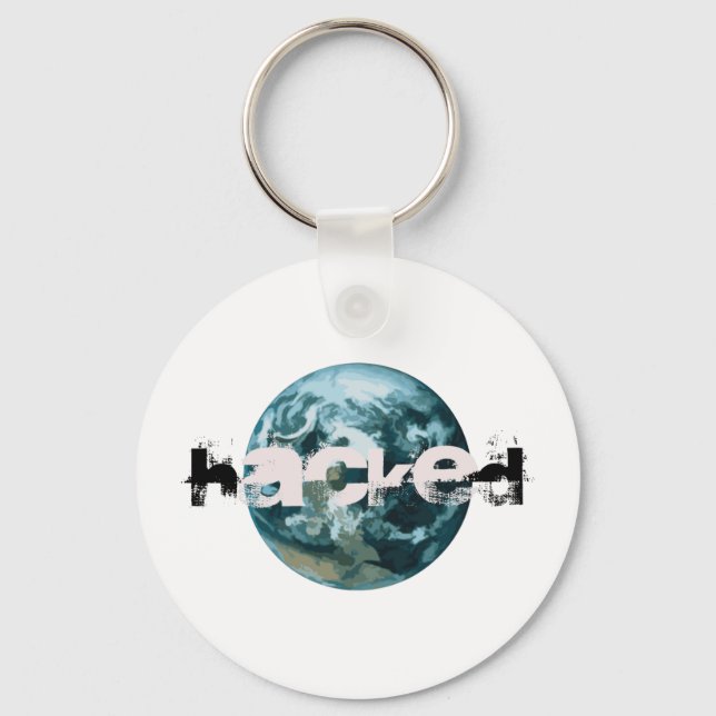 Hacked Planet Earth Keychain (Front)