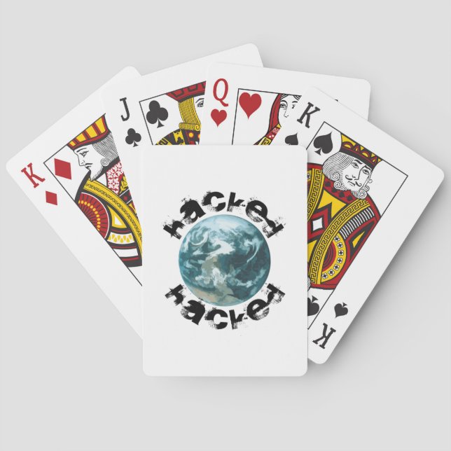 Hacked Planet Earth Poker Cards (Back)