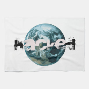Hacked Planet Earth Towel