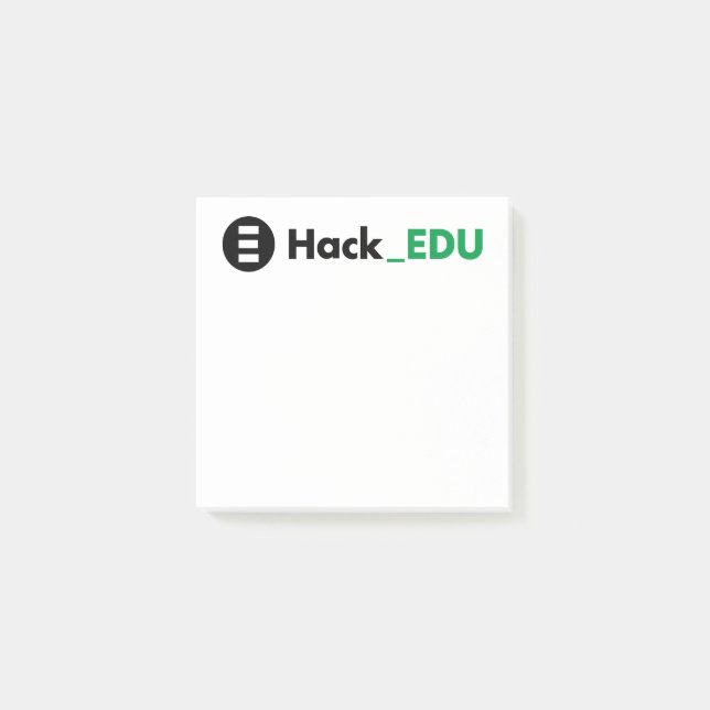 HackEDU 3x3 Post-It Notes (Front)