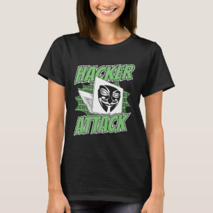 Hacker Attack White Hat Black Hat Ethical Hacking  T-Shirt