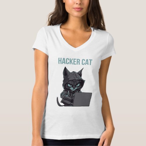 hacker cat T_Shirt
