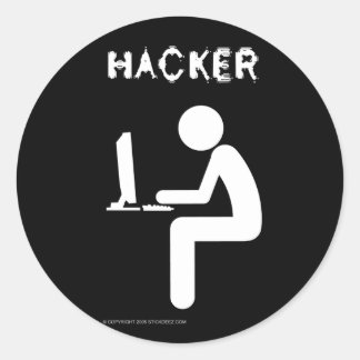 Hacker-color Classic Round Sticker