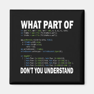 Hacker Computer Programmer Apparel Coding What Par Magnet