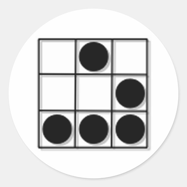 Hacker Emblem Classic Round Sticker (Front)