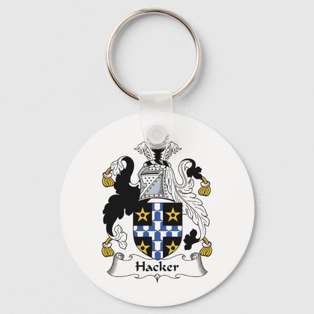 Hacker Family Crest Keychain (Front)