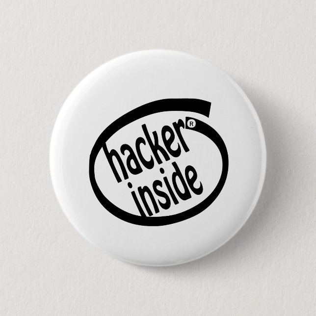 Hacker inside button (Front)