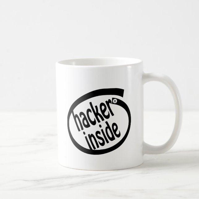 Hacker inside coffee mug (Right)