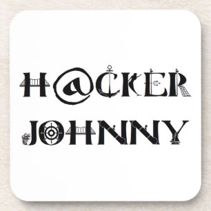 hacker johnny beverage coaster