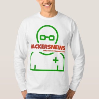 Hacker News Long Sleeve Green And Red