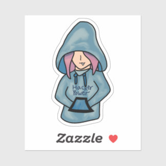 Hacker Power Sticker